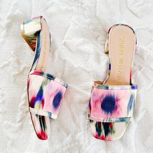 Stuart Weitzman Cayman Block Heel Sandals Size 5